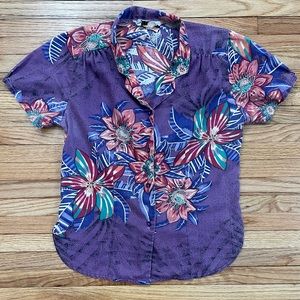 Vintage Purple Hawaiian Shirt - Here and Their